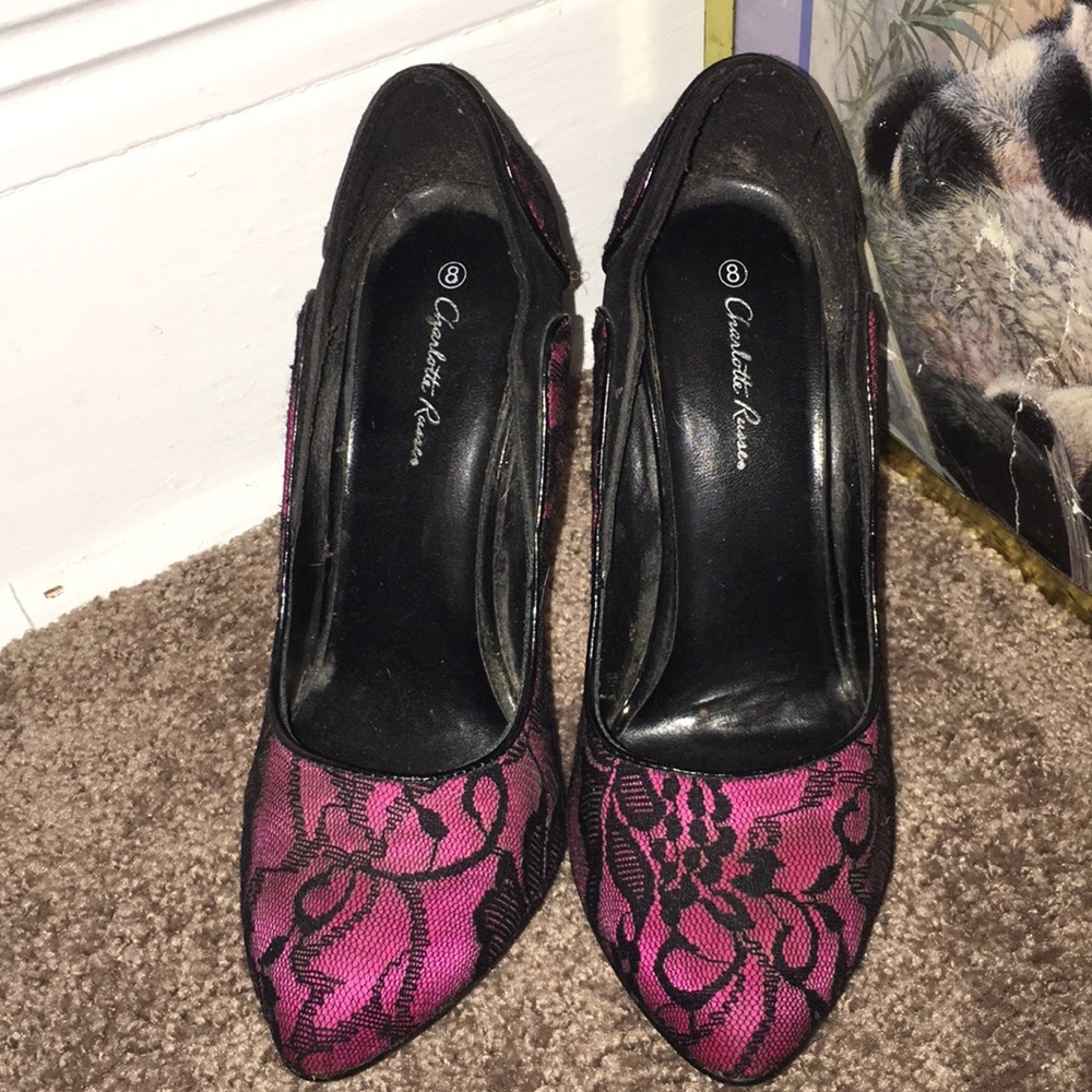 Lace heels